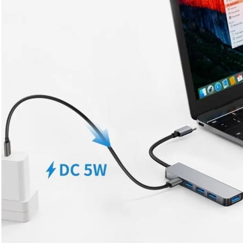 Ouabahas™ - Hub USB-C 4 en 1 : Boostez Votre Connectivité en Un Instant !