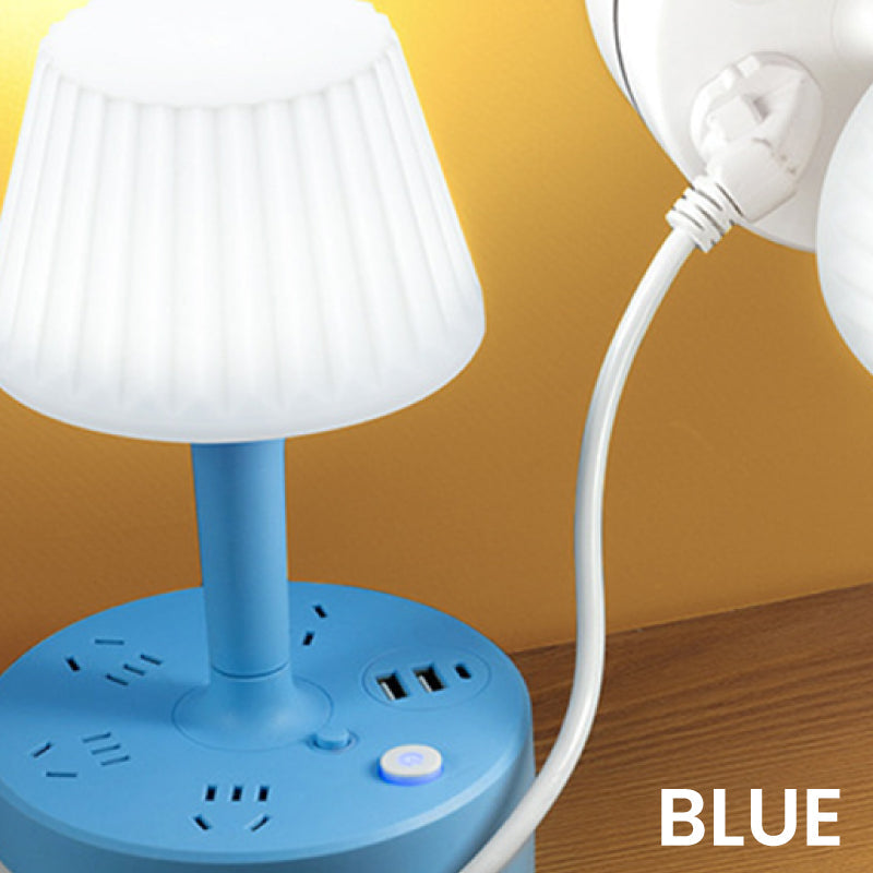 Ouabahas™ - Lampe de chevet avec prises et ports USB