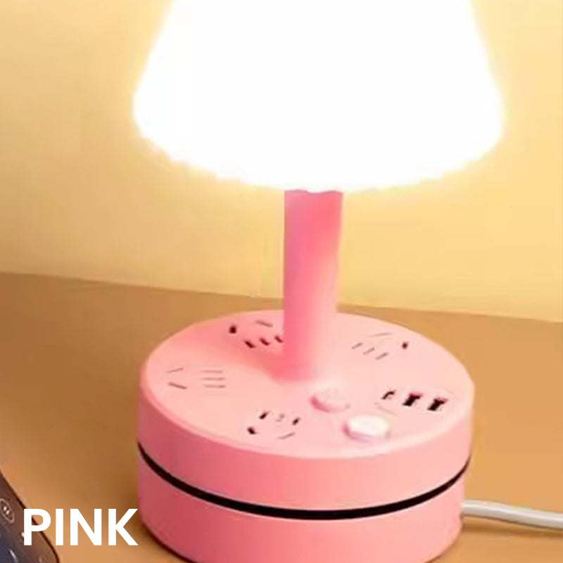 Ouabahas™ - Lampe de chevet avec prises et ports USB