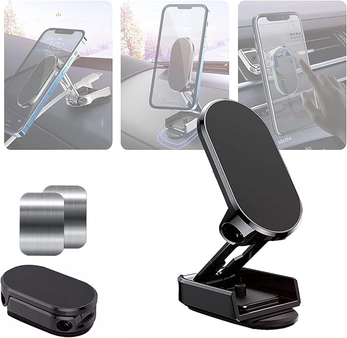 Ouabahas™ - MagniFlex 360 : la solution ultime pour garder votre téléphone accessible et sécurisé en voiture !
