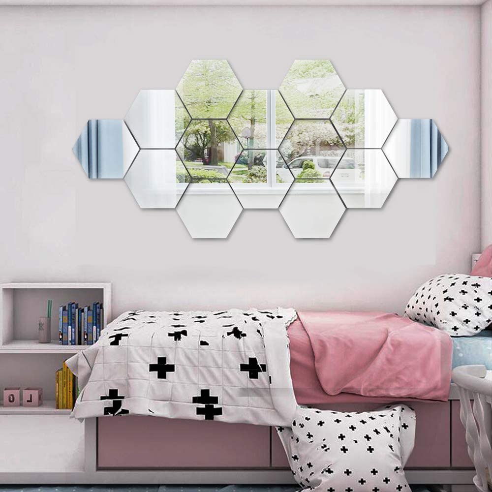 Ouabahas™ - ÉclatHex : des miroirs muraux hexagonaux pour une déco lumineuse et élégante !