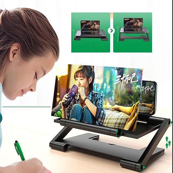 OUABAHAS™ - MaxiView™ - Loupe d’Écran HD Pliable pour Smartphone