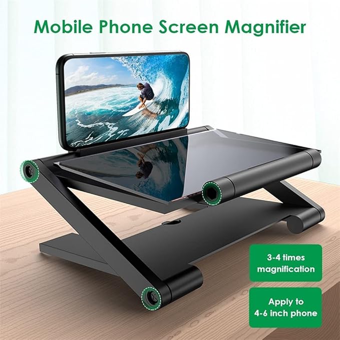 OUABAHAS™ - MaxiView™ - Loupe d’Écran HD Pliable pour Smartphone