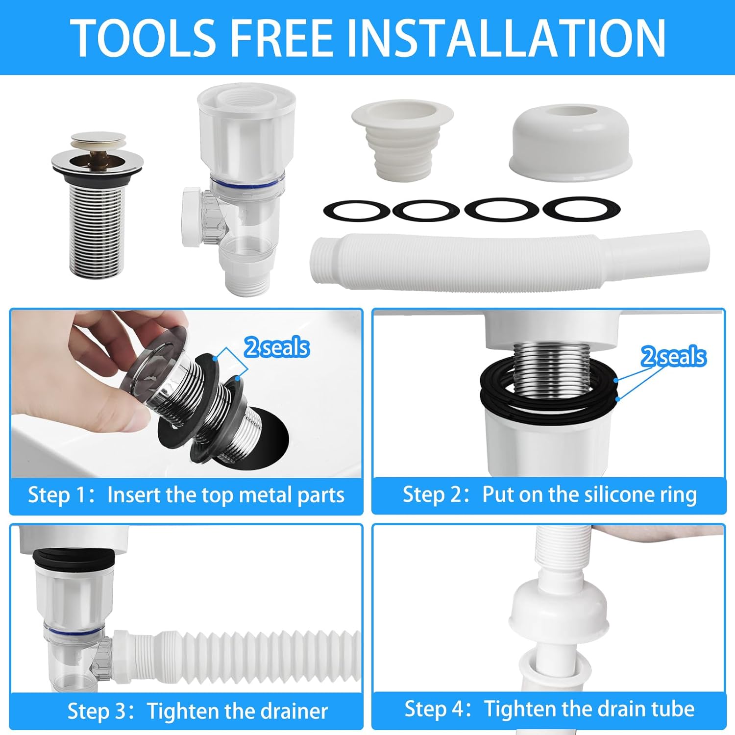 Ouabahas™ - 🚰 AquaFlex Pro : Le Kit d’Évacuation Universel et Intelligent pour Lavabo