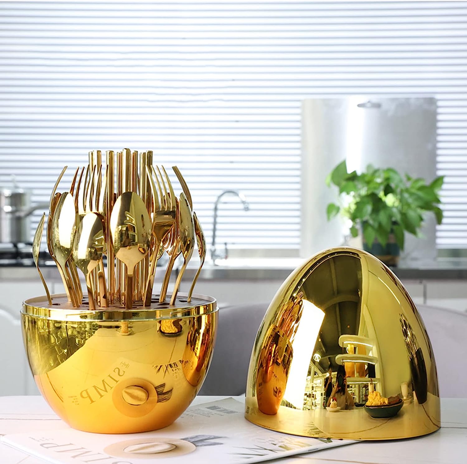 Ouabahas™ - LuxeNoyer – Les Couverts de Prestige pour des Repas Inoubliables