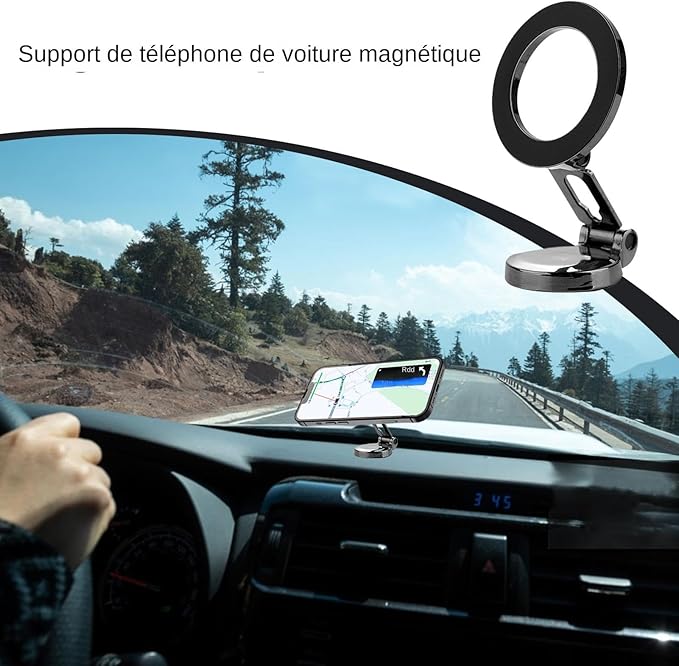 OUABAHAS™ - MagniDrive 360° : Le support qui tient la route... et votre téléphone !