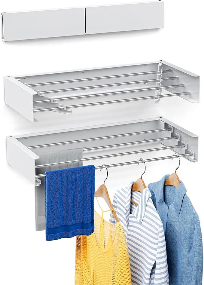 OUABAHAS™ - 🌬️ AirFlex Pro – Le Séchoir Mural Rétractable Ultra-Résistant