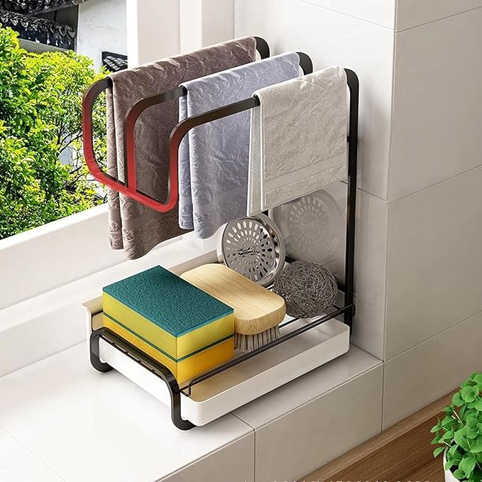 🌟 AquaNest™ – L’organisateur d’évier qui allie style et praticité !