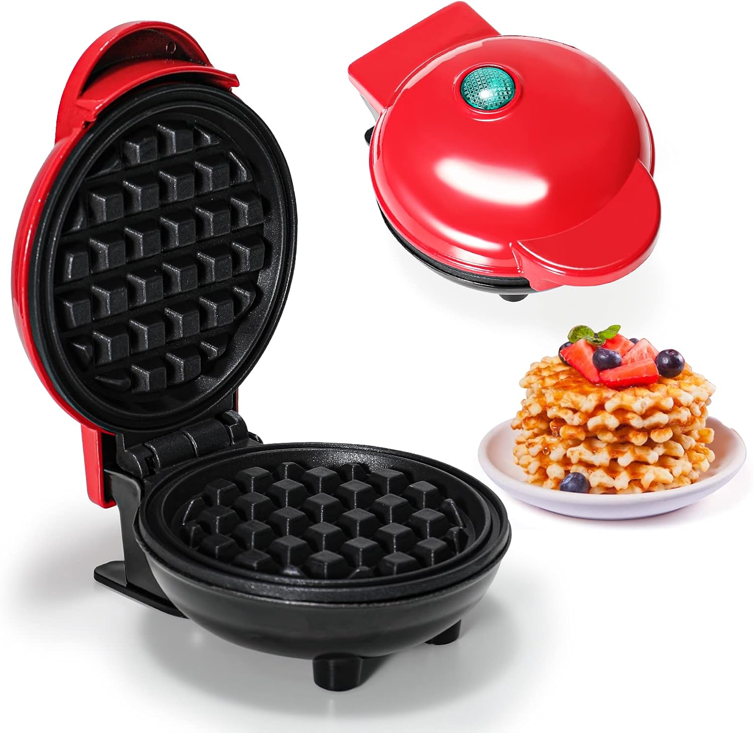 OUABAHAS™ - Gaufres Express : Le Mini Gaufrier Qui Régale Toute la Famille !