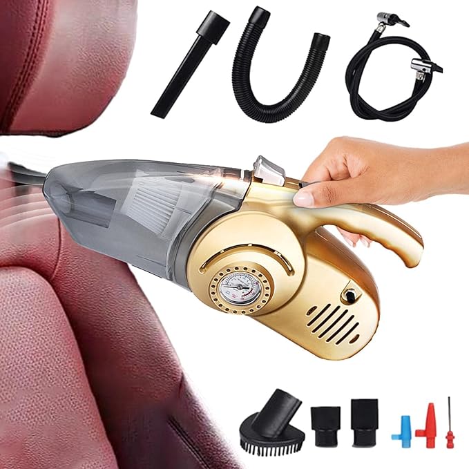 OUABAHAS™ - TurboClean 4en1 : L'aspirateur-gonfleur ultime pour votre voiture et vos aventures !