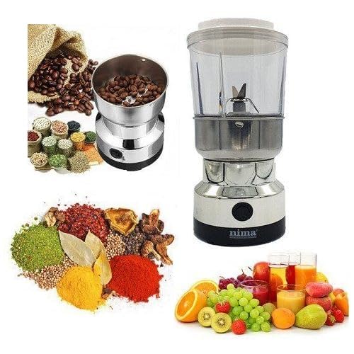 AromaGrind™ – Moulin & Mixeur 2-en-1 pour Café, Épices et Jus Frais ☕🍹