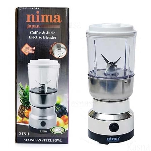 AromaGrind™ – Moulin & Mixeur 2-en-1 pour Café, Épices et Jus Frais ☕🍹