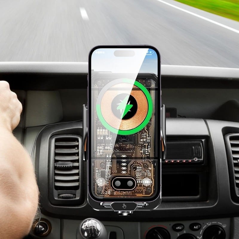 OUAHABAS™ - TurboCharge C11 : Le Chargeur Sans Fil Intelligent pour Votre Voiture