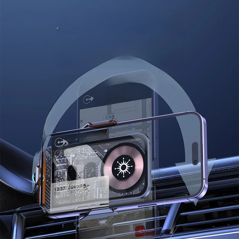 OUAHABAS™ - TurboCharge C11 : Le Chargeur Sans Fil Intelligent pour Votre Voiture