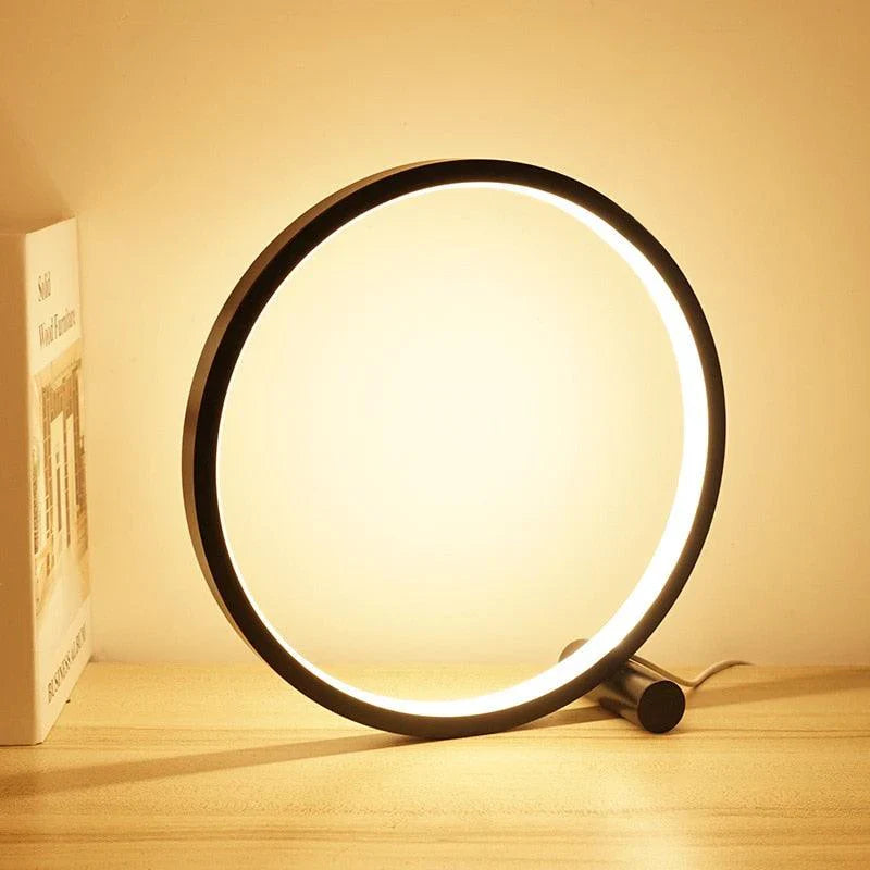 Ouabahas™ - GlowSphere : Lampe de chevet LED circulaire aluminium