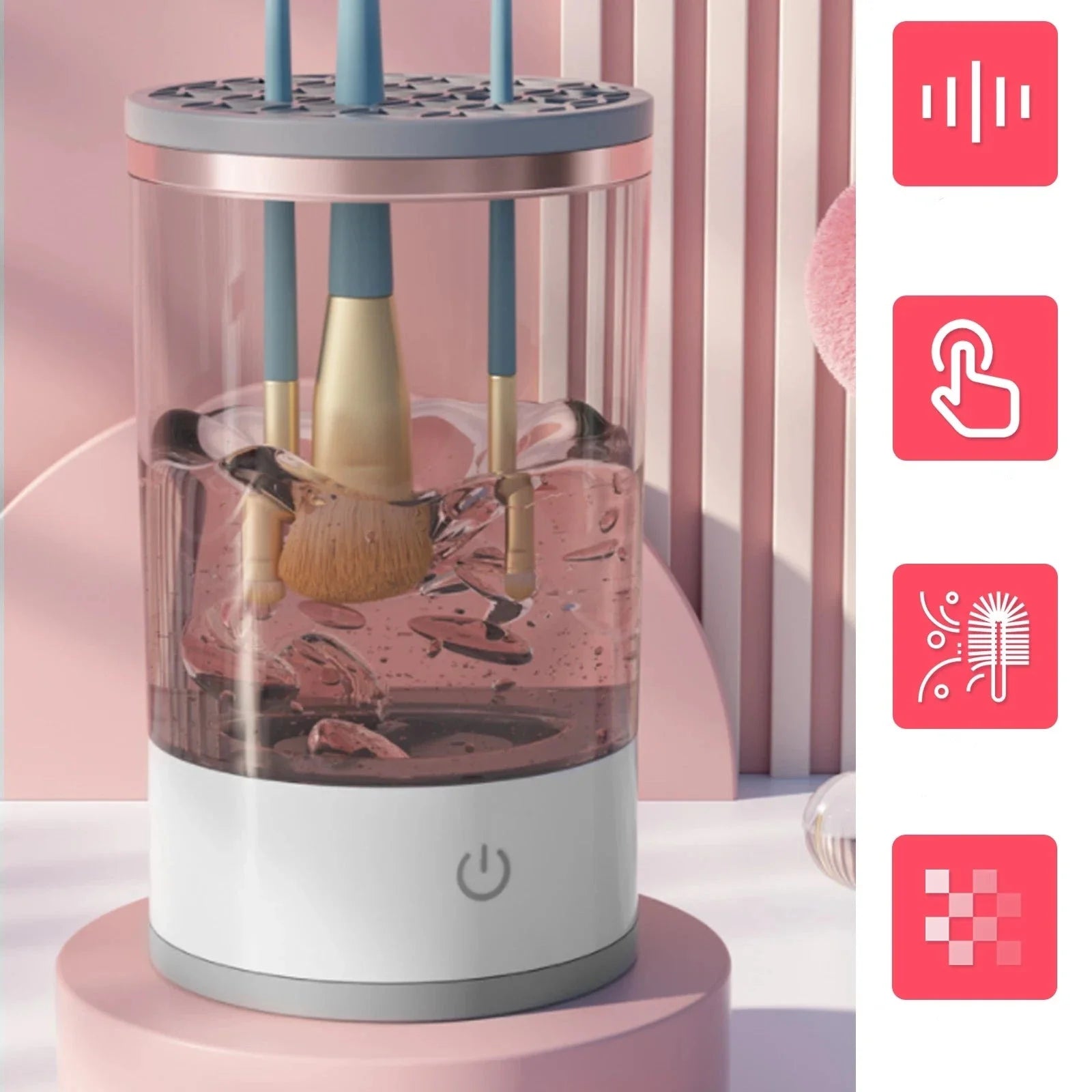 Ouabhas™ - SonicClean Pro : Le Nettoyeur de Pinceaux Ultime pour une Beauté Parfaite
