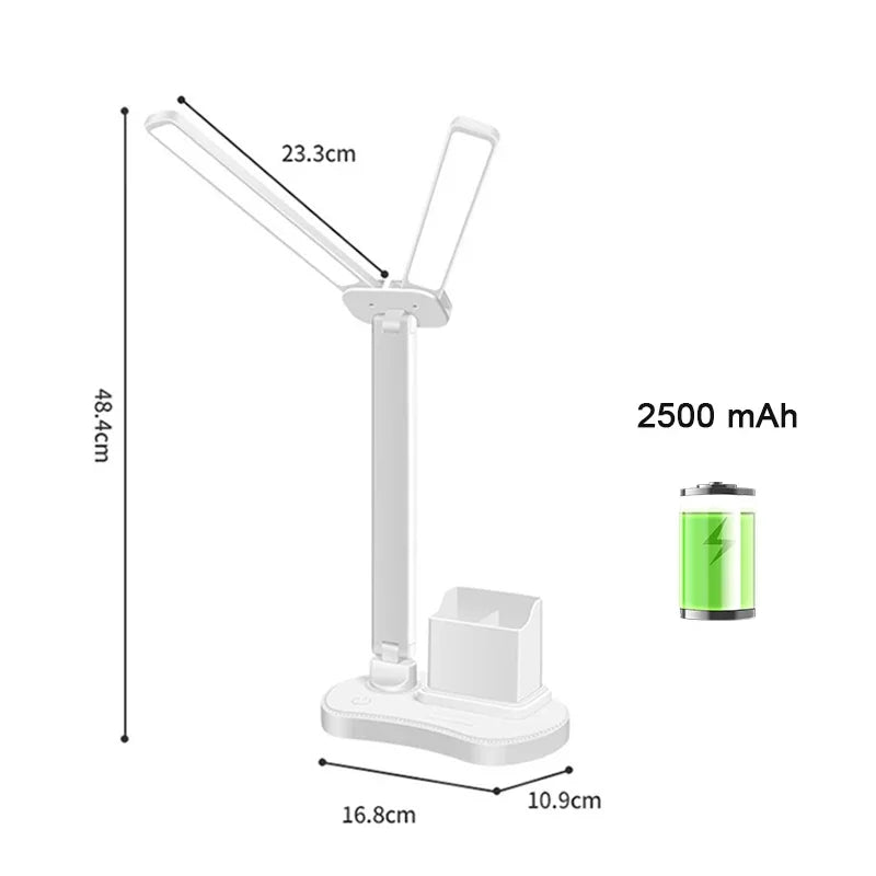 Ouabahas™ - LuminoDesk : Lampe de Bureau LED avec Porte-Stylo