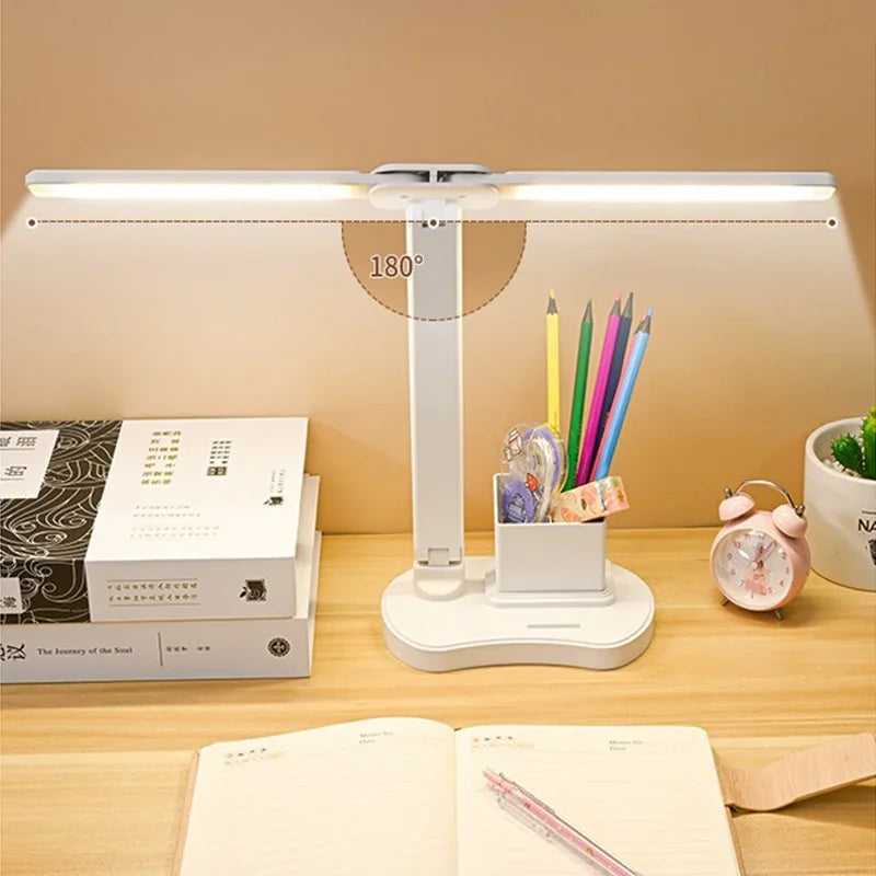 Ouabahas™ - LuminoDesk : Lampe de Bureau LED avec Porte-Stylo