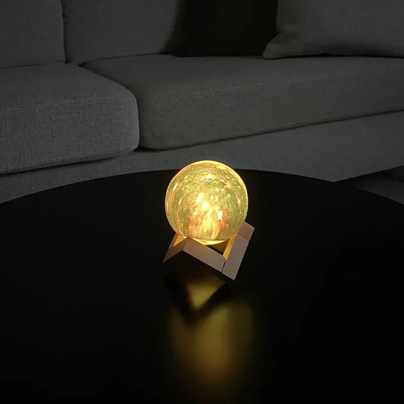 Ouabahas™ - Lampe Lune 3D Sans Fil - Éclairez Votre Intérieur avec 16 Modes de Lumière Magiques