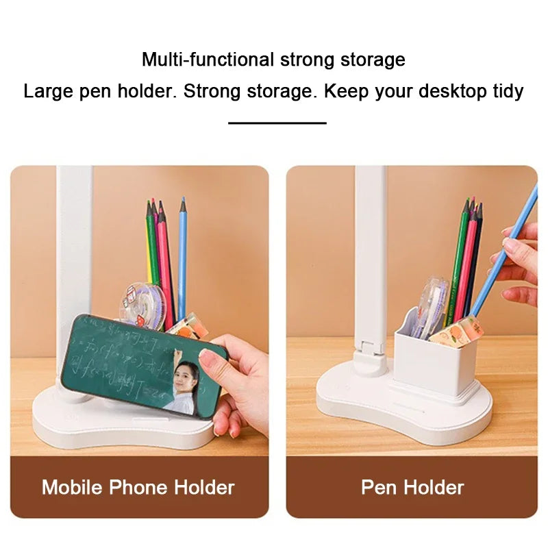 Ouabahas™ - LuminoDesk : Lampe de Bureau LED avec Porte-Stylo