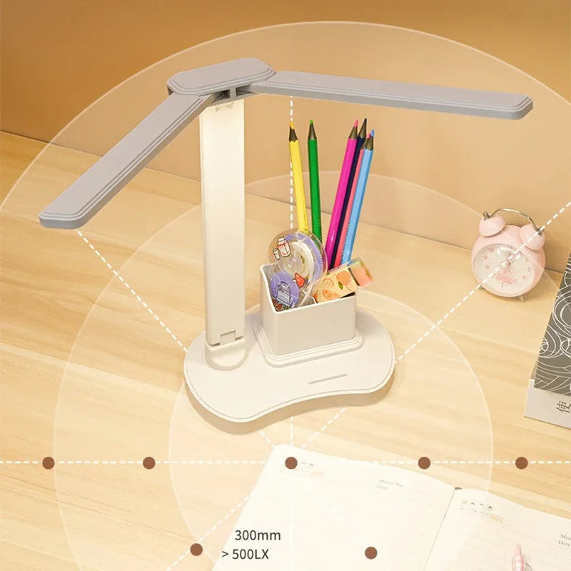 Ouabahas™ - LuminoDesk : Lampe de Bureau LED avec Porte-Stylo
