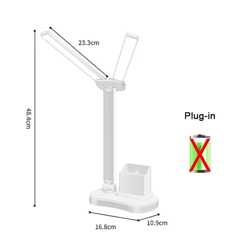 Ouabahas™ - LuminoDesk : Lampe de Bureau LED avec Porte-Stylo
