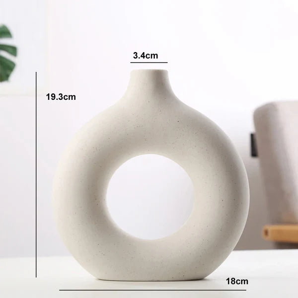 Ouabahas™ - AuraDonut : Le Vase Sculptural qui Sublime Votre Décor
