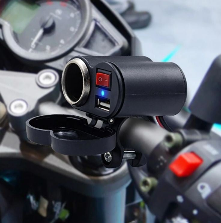 Ouabahas™ - PowerMoto USB : Chargeur Universel pour Moto avec Prise Allume-Cigare