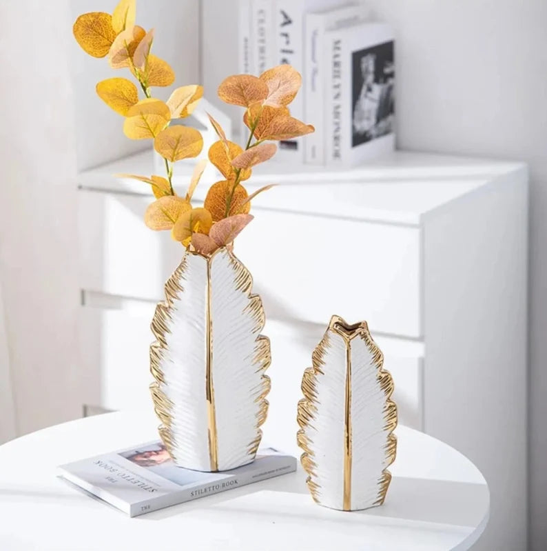 Ouabahas™ - Golden Elegance Vase : Le Charme de l'Or à Votre Portée