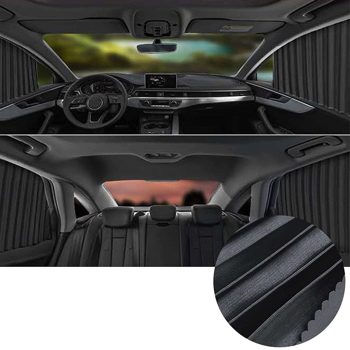 Ouabahas™ - LuxeShade Magnetic : Élégance et Protection Instantanées pour Votre Voiture