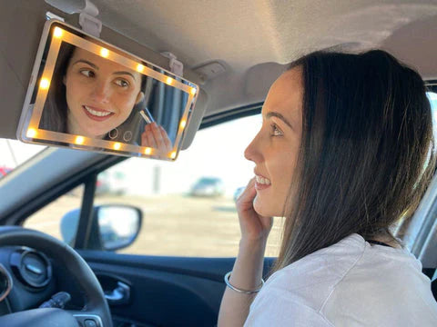Ouabahas™ - MirrorLite : Le Miroir LED Portable pour un Maquillage Parfait à Tout Moment