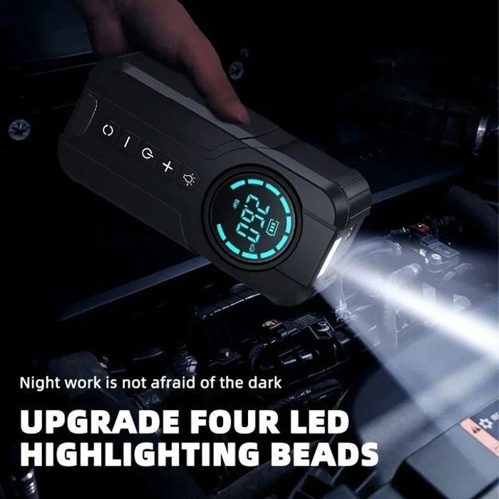 OUABAHAS™ - PowerGo Max – Le Compresseur et Démarreur Ultime ⚡