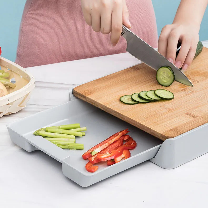 OUABAHAS™ - Bambou SmartBoard : La Planche Révolutionnaire pour une Cuisine Organisée
