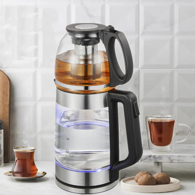OUABAHAS™ - 💫 SamaVerre Élégance : La Magie du Thé à Double Étages 💫