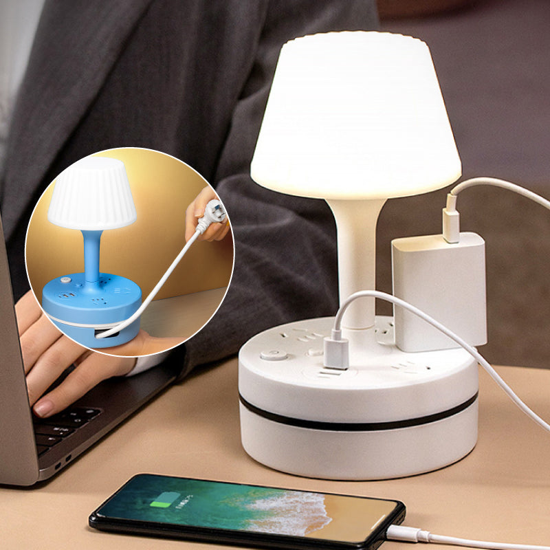 Ouabahas™ -  Lampe de chevet avec prises et ports USB