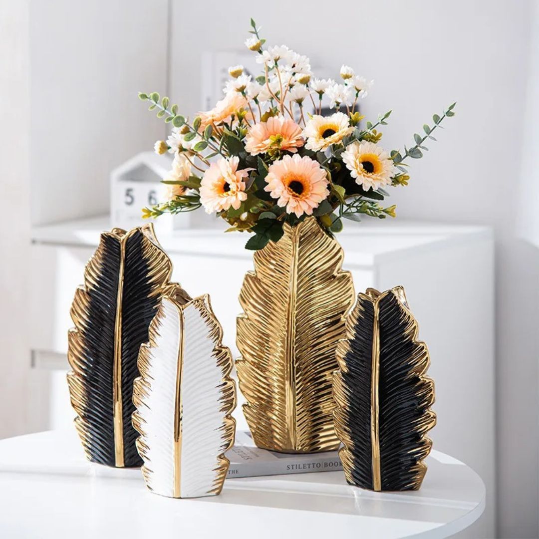 Ouabahas™ - Golden Elegance Vase : Le Charme de l'Or à Votre Portée