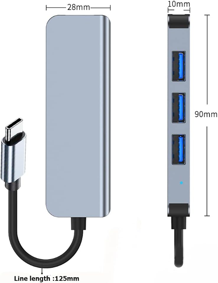 Ouabahas™ - Hub USB-C 4 en 1 : Boostez Votre Connectivité en Un Instant !