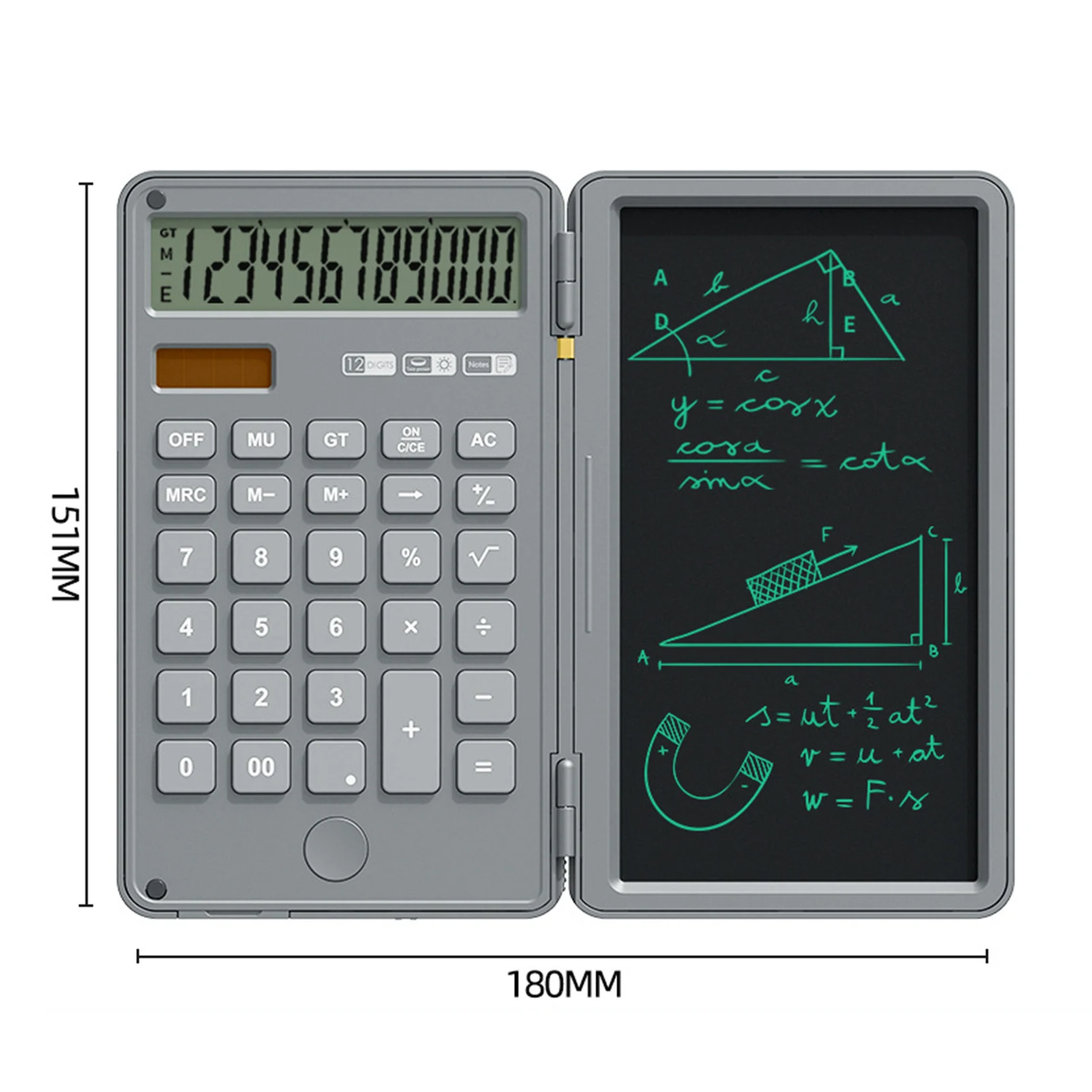 Ouabahas™ - CalcPad Pro : La Calculatrice Scientifique avec Écran LCD Écriture