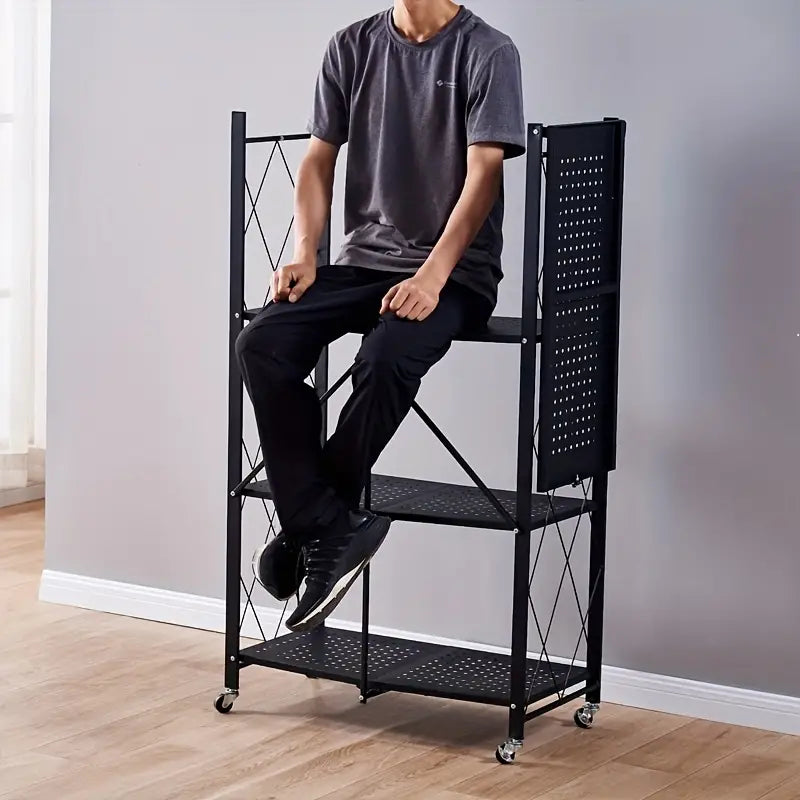 Ouabahas™ - MaxiStor : L’Étagère de Rangement Pliable Ultime pour une Organisation Sans Limites !