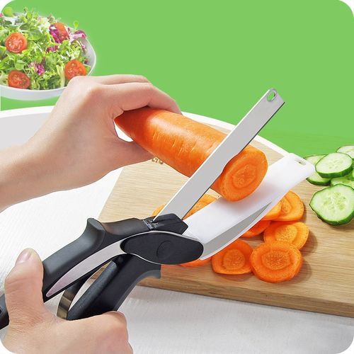 OUABAHAS™ - CleverSlice 2-en-1 : Révolutionnez Votre Découpe avec Style et Simplicité