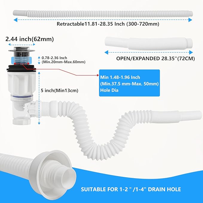 Ouabahas™ - 🚰 AquaFlex Pro : Le Kit d’Évacuation Universel et Intelligent pour Lavabo