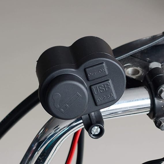 Ouabahas™ - PowerMoto USB : Chargeur Universel pour Moto avec Prise Allume-Cigare
