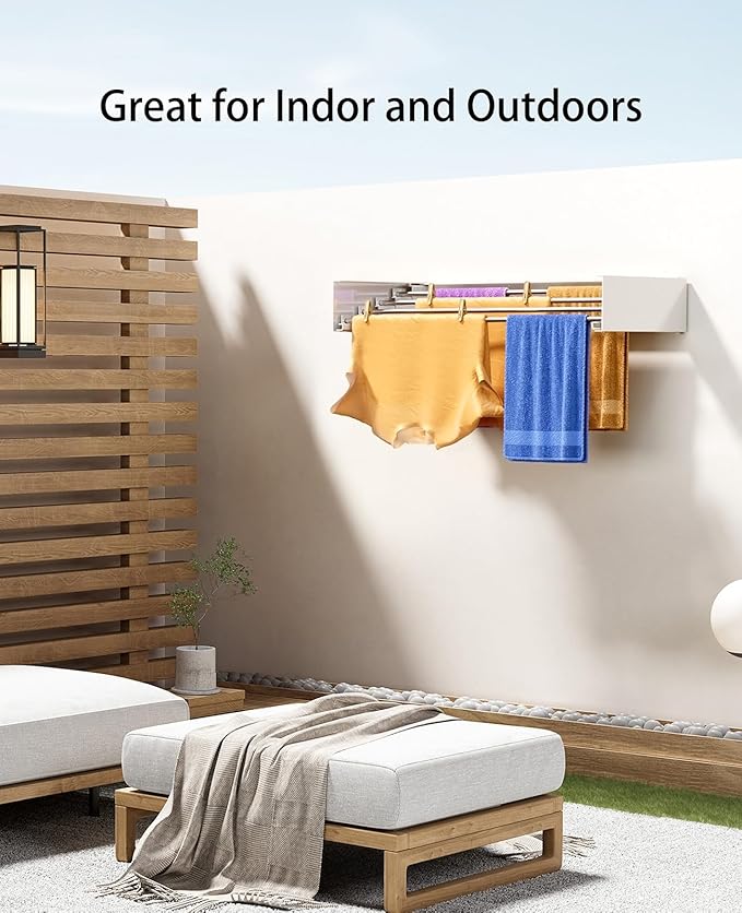OUABAHAS™ - 🌬️ AirFlex Pro – Le Séchoir Mural Rétractable Ultra-Résistant