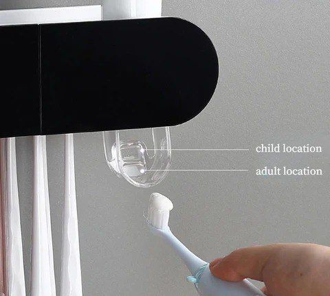 Ouabahas ™ - Porte-Brosse à Dents Inversé Multifonctionnel avec Distributeur Automatique de Dentifrice