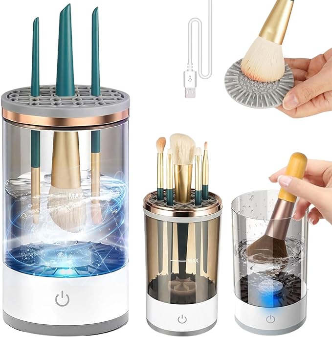 Ouabhas™  - SonicClean Pro : Le Nettoyeur de Pinceaux Ultime pour une Beauté Parfaite