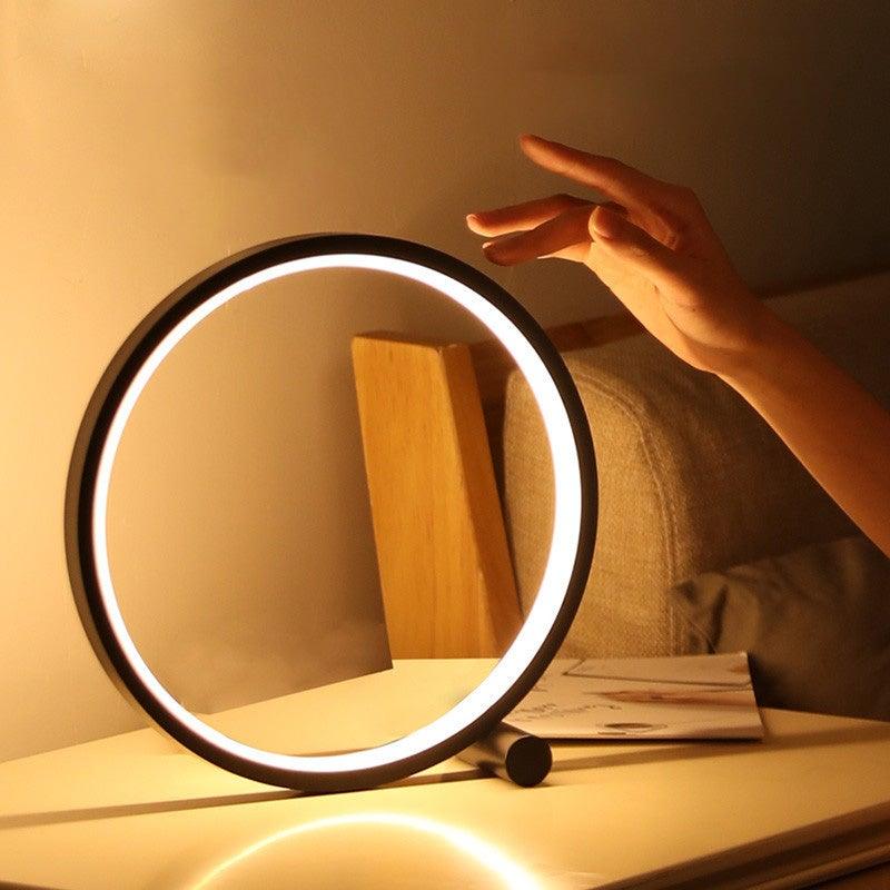 Ouabahas™ - GlowSphere : Lampe de chevet LED circulaire aluminium