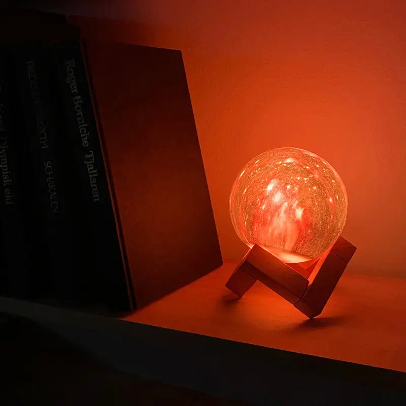 Ouabahas™ - Lampe Lune 3D Sans Fil - Éclairez Votre Intérieur avec 16 Modes de Lumière Magiques