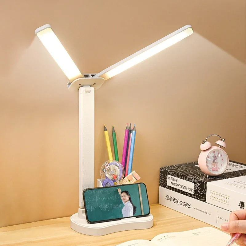 Ouabahas™ - LuminoDesk : Lampe de Bureau LED avec Porte-Stylo