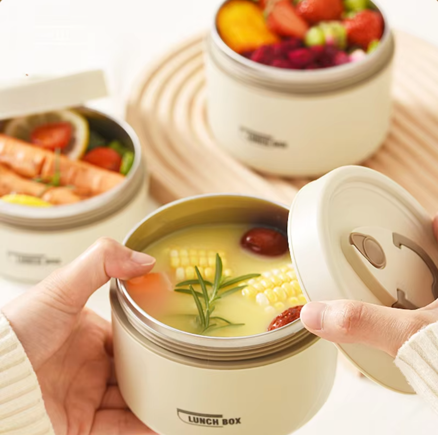 Ouabahas™ - Ensemble Isotherme 4 Pièces : La Boîte à Lunch Idéale pour Vos Repas Nomades