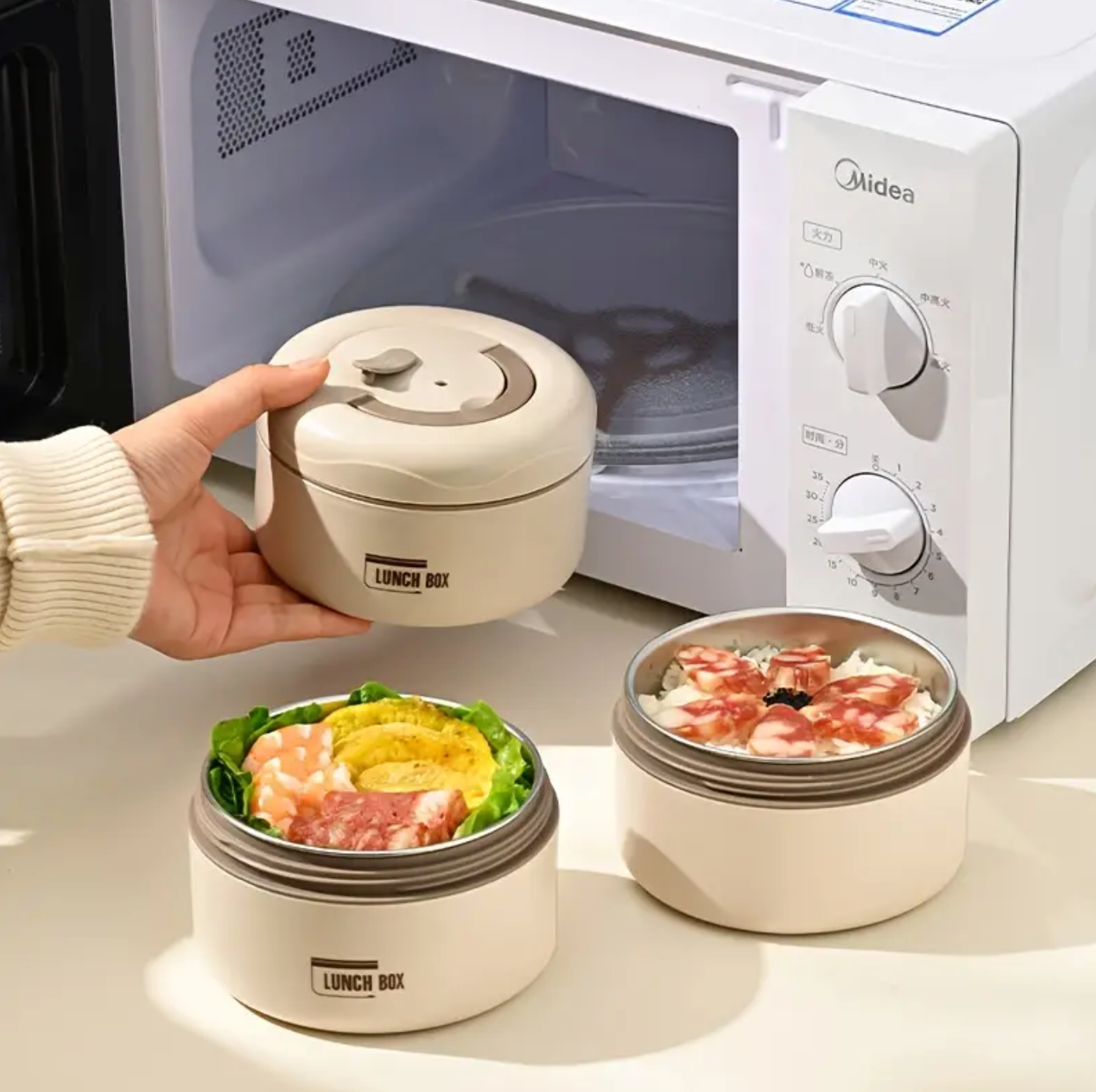 Ouabahas™ - Ensemble Isotherme 4 Pièces : La Boîte à Lunch Idéale pour Vos Repas Nomades